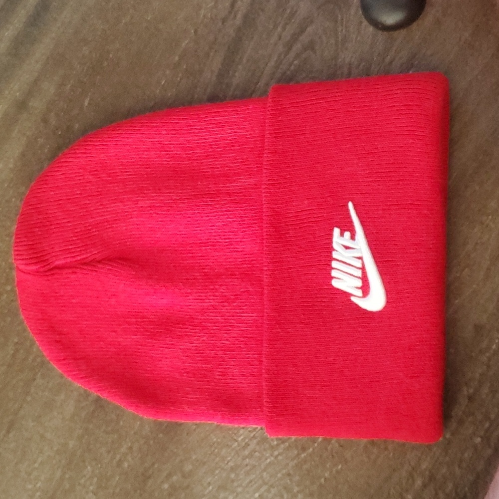 Nike Red Beanie Hat